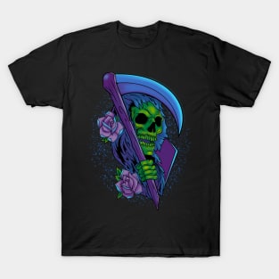 Grim Reaper and Roses T-Shirt